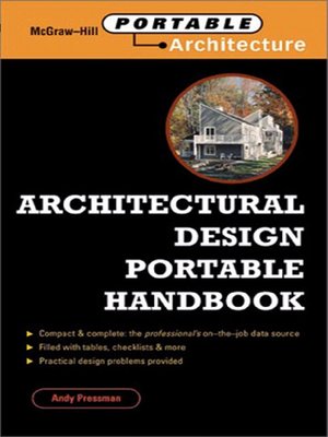 cover image of Architectural Design Portable Handbook